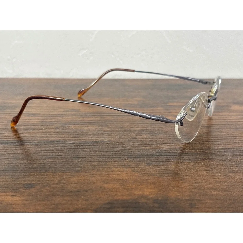 Midori MD-23 LVE Rimless Frames Super Titanium Gunmetal Engraved 51-18-140